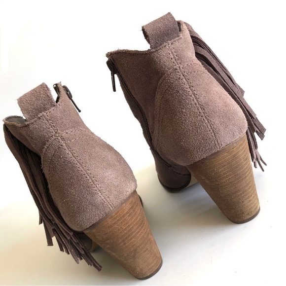 Steve Madden Ponncho Fringe Ankle Booties - Picture 9 of 14